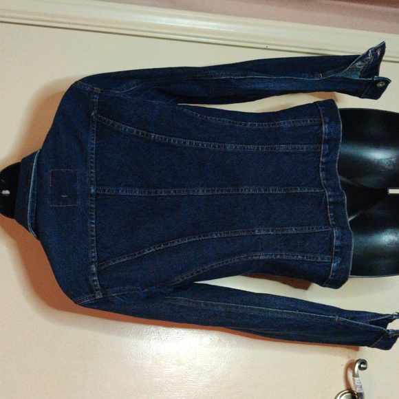 For Joseph Dark Blue Trucker Jean Jacket Size S - Picture 3 of 9